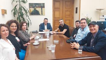Aντιπροσωπεία του ΚΚΕ συναντήθηκε με το ΔΣ του Πανελλήνιου Συλλόγου Αερολιμενικών