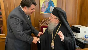 Με τον Οικουμενικό Πατριάρχη και τον μητροπολίτη Θεσσαλονίκης συναντήθηκε ο νέος πρέσβης των ΗΠΑ