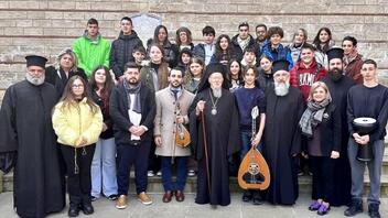 Λύρα και Κρητικά τραγούδια στον Οικουμενικό Πατριάρχη από το Μουσικό Σχολείο Ηρακλείου