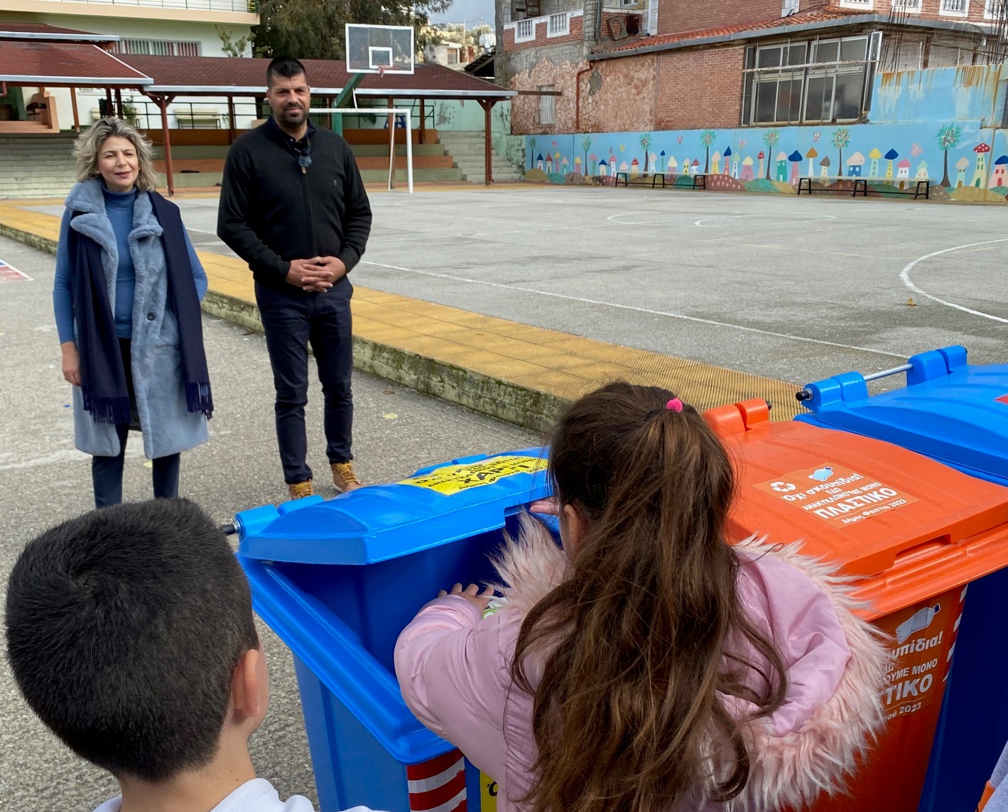 Ανακύκλωση με διαλογή στην πηγή στα σχολεία του Δήμου Φαιστού