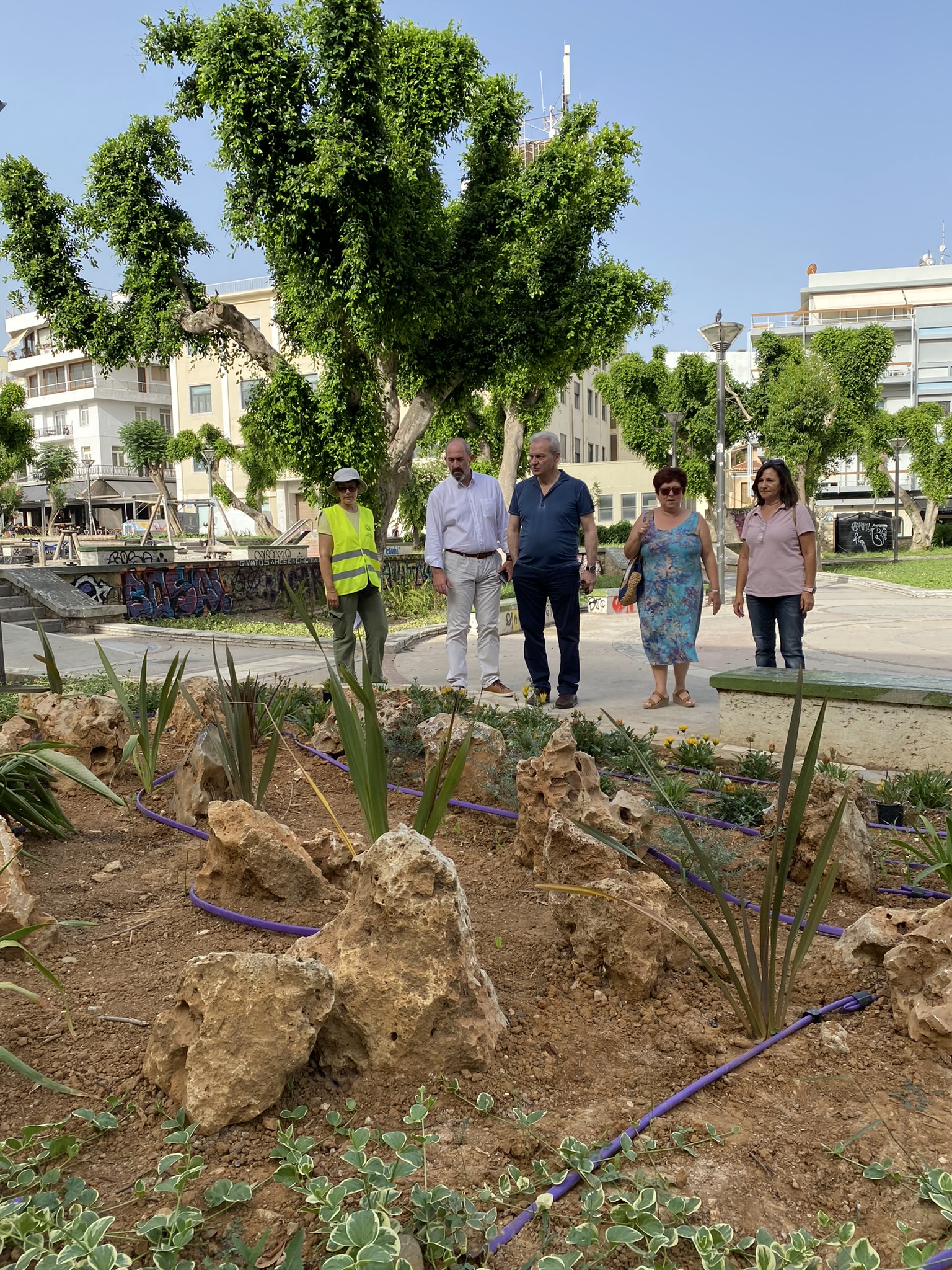 Με φυτεύσεις 126 δένδρων και 5.500 νέων φυτών, συνεχίζεται η προσπάθεια της Δημοτικής Αρχής για ένα πιο πράσινο Ηράκλειο 