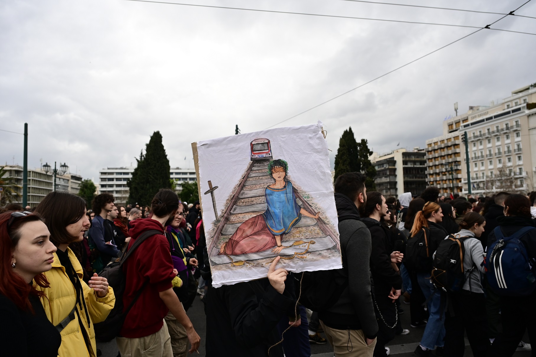 τέμπη άγνωστος στρατιώτης νεκροί διαδήλωση