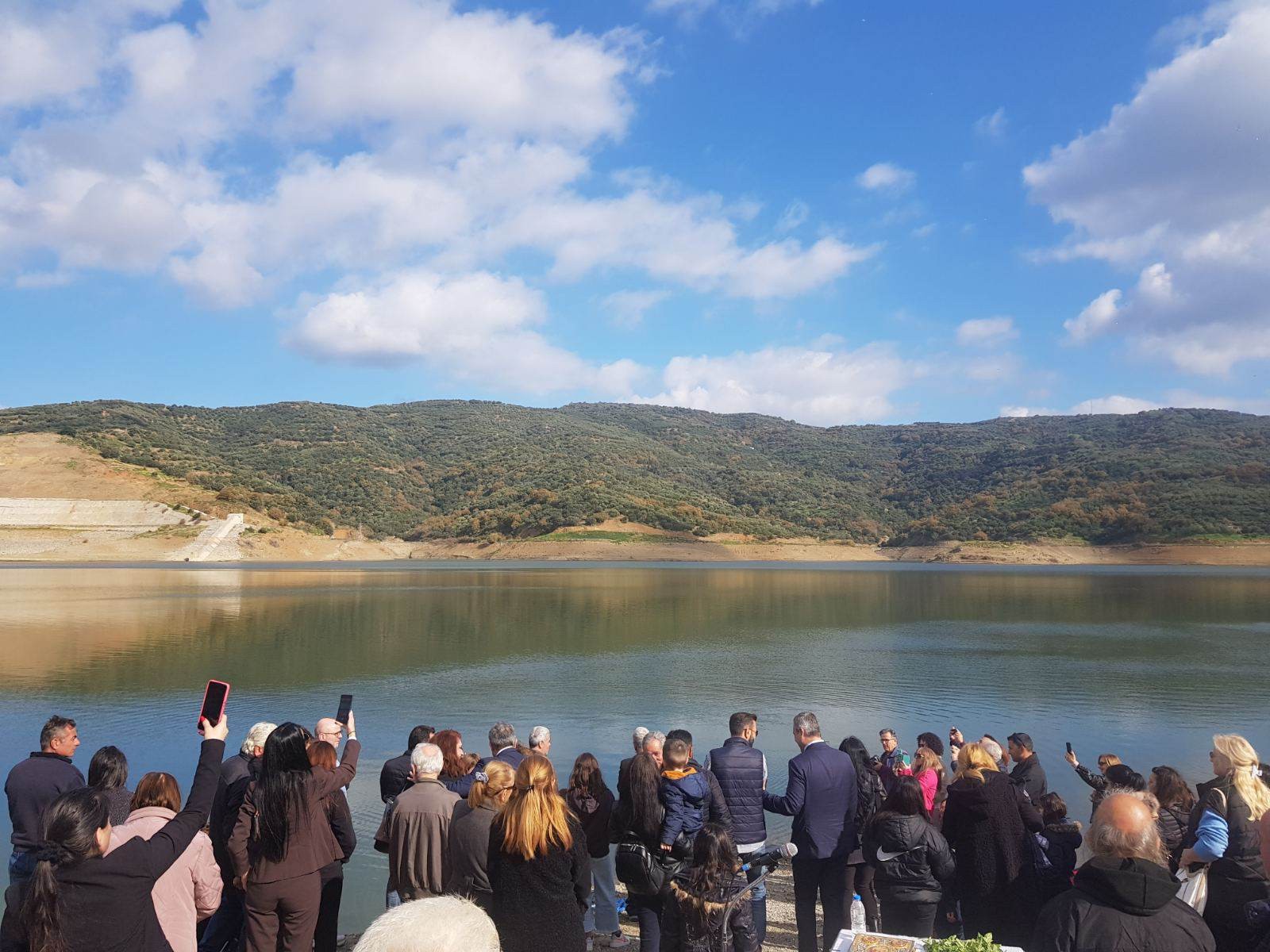 Αγιασμός των υδάτων στο φράγμα Αποσελέμη