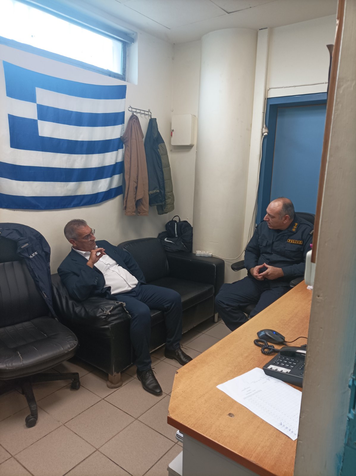 Επίσκεψη Μιχάλη Γαυγιωτάκη, στην Αστυνομική Διεύθυνση Ηρακλείου 