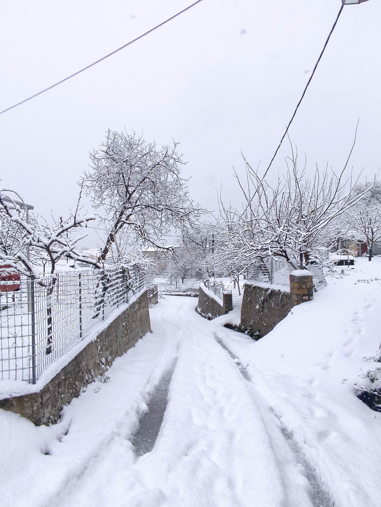 Γερακάρι χιόνια