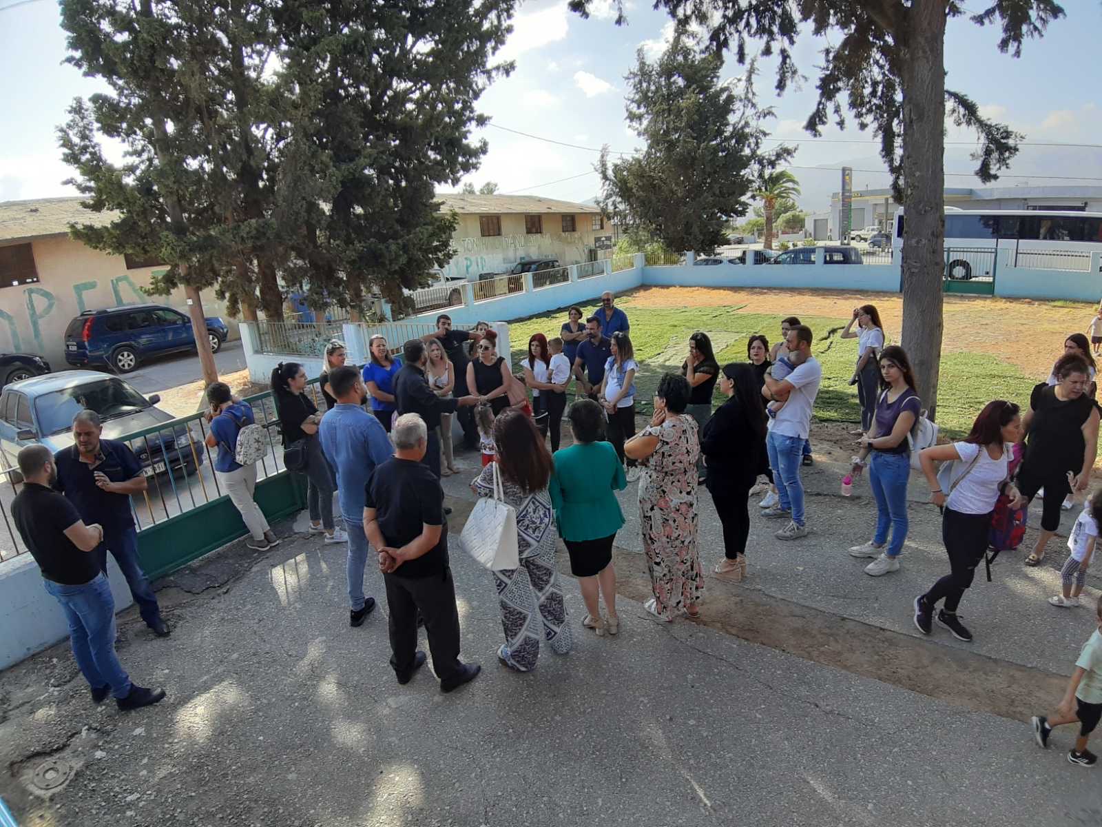 Στον αγιασμό του Παιδικού Σταθμού Ασημίου o Μιχάλης Κοκολάκης