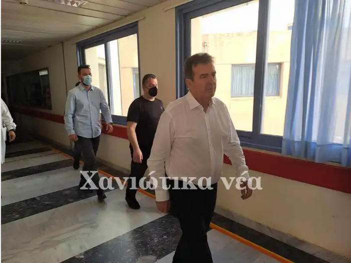 Στο Νοσοκομείο Χανίων ο Υπουργός Υγείας, Μιχάλης Χρυσοχοΐδης