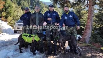 Έτσι έσωσαν τα κυνηγόσκυλα που εγκλωβίστηκαν στα χιόνια της Οίτης