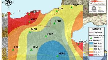 Η κατανομή της σεισμικής επιτάχυνσης στα Χανιά μετά τα 4 Ρίχτερ