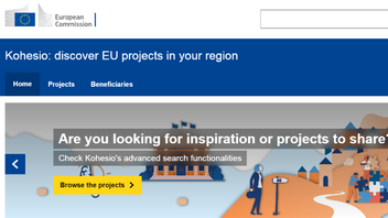 Σε λειτουργία η πλατφόρμα «Kohesio»: «Ανακαλύψτε έργα της ΕΕ στην περιοχή σας»