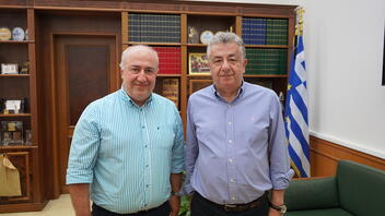 Συνάντηση Περιφερειάρχη Κρήτης με τον Πρόεδρο του Επιμελητηρίου Λασιθίου