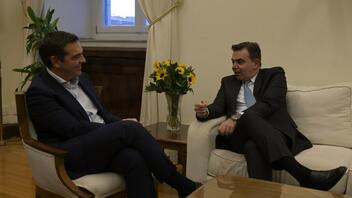 Συνάντηση του Προέδρου του ΣΥΡΙΖΑ – Προοδευτική Συμμαχία, Α. Τσίπρα με τον Αντιπρόεδρο της Ευρωπαϊκής Επιτροπής Μ. Σχοινά