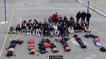 Το αναπάντητο "γιατί" από τους μαθητές του 6ου Γυμνασίου για την τραγωδία των Τεμπών
