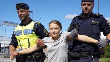 Η σουηδική αστυνομία έκοψε πρόστιμο στην Γκρέτα Τούνμπεργκ για απείθεια