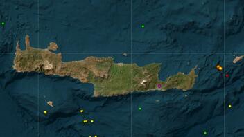 Σεισμός 4.1 ρίχτερ μεταξύ Κρήτης και Κάσσου