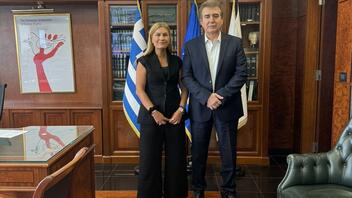 Συνάντηση Σέβης Βολουδάκη με τον Υπουργό Προστασίας του Πολίτη