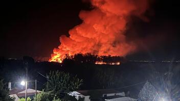 Φωτιά στο Μεσολόγγι κοντά σε καταυλισμό Ρομά