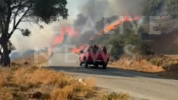 Φωτιά στο Νότιο Ρέθυμνο: Στο Πολιτιστικό Κέντρο Φουρφουρά όσοι απομακρύνονται από τις κατοικίες τους