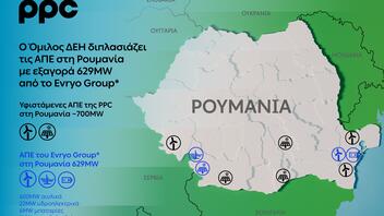 ΔΕΗ: Υπογραφή συμφωνίας για την εξαγορά 629MW ΑΠΕ της Evryo Group στη Ρουμανία