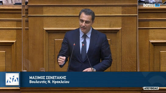 Σενετάκης: "Θέλουμε νόμους να εφαρμόζονται"