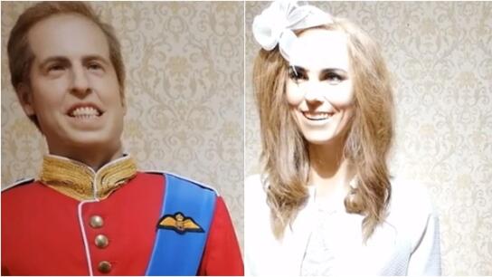 Κέρινα ομοιώματα του πρίγκιπα Ουίλιαμ και της Κέιτ γίνονται viral, αλλά για λάθος λόγους!