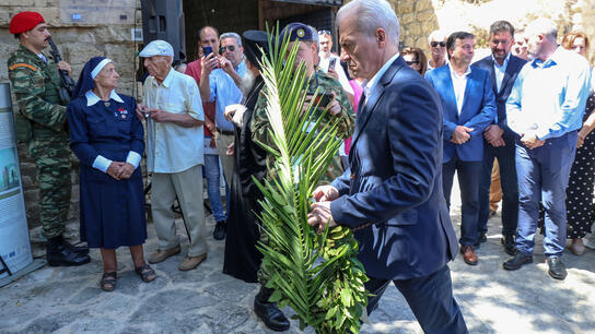 Στη "Στοά Μακάσι" για την τελετή τιμής και μνήμης ο Αλέξης Καλοκαιρινός