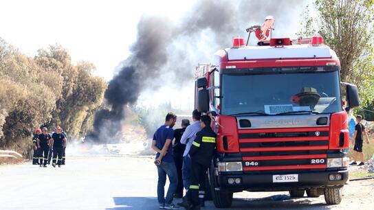 Πυροσβεστική: Συνεχίζεται η μάχη με την πυρκαγιά στην Εύβοια - Αντιπυρικές ζώνες βόρεια του οικισμού Αφράτι 
