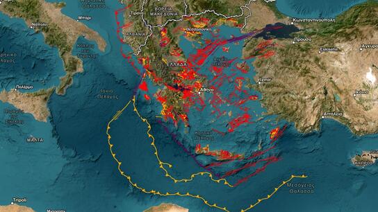 Ψηφιακός χάρτης δείχνει τα ενεργά ρήγματα της Ελλάδας: Τι γίνεται στην Κρήτη