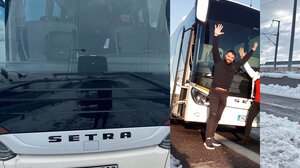 Μάθημα ανθρωπιάς από Κρητικό οδηγό λεωφορείου, μέσα στο χιονιά