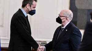 Συναντήθηκε ο πρωθυπουργός με τον πρόεδρο της Γερουσίας του Καναδά