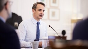 Συνάντηση Μητσοτάκη με αντιπροσωπεία γαλλικών επιχειρήσεων