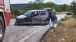 Τροχαίο με έναν τραυματία στην Αμφίκλεια 