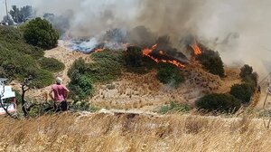 Υπό μερικό έλεγχο η φωτιά στην Αγία Γαλήνη - Παραμένει πυροσβεστική δύναμη