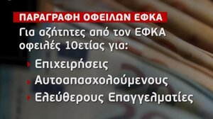 ΕΦΚΑ: Τι ισχύει για την παραγραφή οφειλών 10ετίας και ποιους αφορά