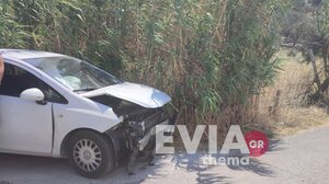 Τροχαίο στην Νότια Εύβοια: Σφοδρή σύγκρουση οχημάτων 