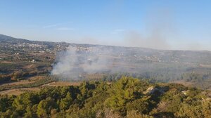 Φωτιά σε δασική έκταση στον Κάλαμο Αττικής