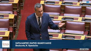 Κοινοβουλευτική παρέμβαση Μαμουλάκη για τα φράγματα Πλακιώτισσας και Φανερωμένης και άλλα αρδευτικά έργα