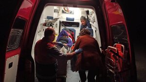 Διάσωση γυναίκας που τραυματίστηκε στο πόδι