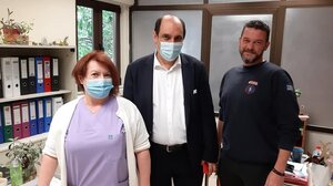 Στο Κέντρο Υγείας Χάρακα ο Γιώργος Επιτροπάκης