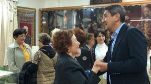 Ο Λ. Αυγενάκης στην Έκθεση Χειροτεχνίας - Λαογραφίας του Λυκείου Ελληνίδων