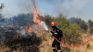 Φωτιά σε εξέλιξη στο Δαφνί