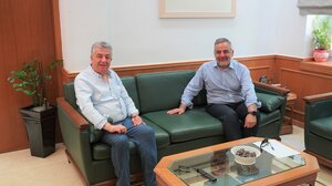 Συνάντηση Περιφερειάρχη Κρήτης με τον Δήμαρχο Οροπεδίου Λασιθίου