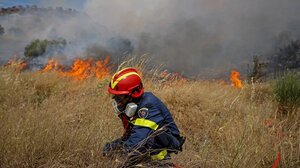 Φωτιά στη Σταμάτα Αττικής - Mήνυμα από 112