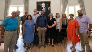 Στον Δήμαρχο Χανίων, Παναγιώτη Σημανδηράκη, οι Κρήτες ομογενείς της Αμερικής