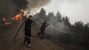 Βόλος: Υπό έλεγχο η φωτιά στις Γλαφυρές