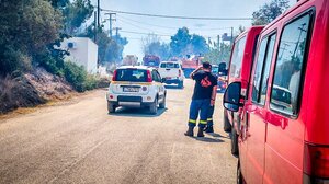 Φωτιά στην Βοιωτία: Με σκάφη απομακρύνονται 60 άτομα από την παραλία Σαράντη