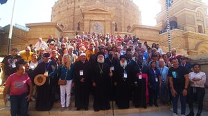 Πολυμελής όμιλος επισκεπτών στην Ιερά Μονή Αγίου Γεωργίου παλαιού Καΐρου