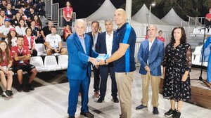 Στην τελετή λήξης των Παράκτιων Μεσογειακών Αγώνων ο Δήμαρχος Ηρακλείου Βασίλης Λαμπρινός