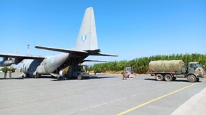 Ατύχημα με αεροπλάνο C-130 στο αεροδρόμιο Κεφαλονιάς