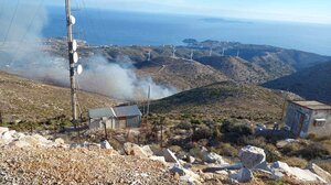 "Συναγερμός" για δασική πυρκαγιά στην Αχλάδα- Βίντεο κα φωτογραφίες